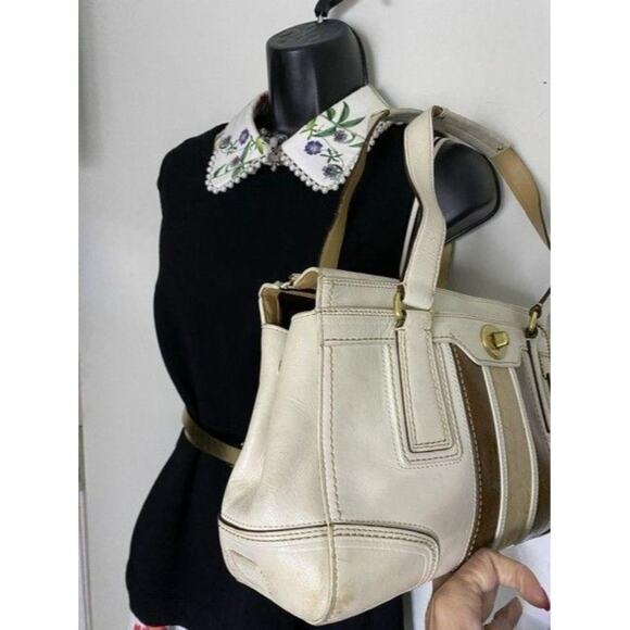 coach leather white shoulder bag - Picture 8 of 12